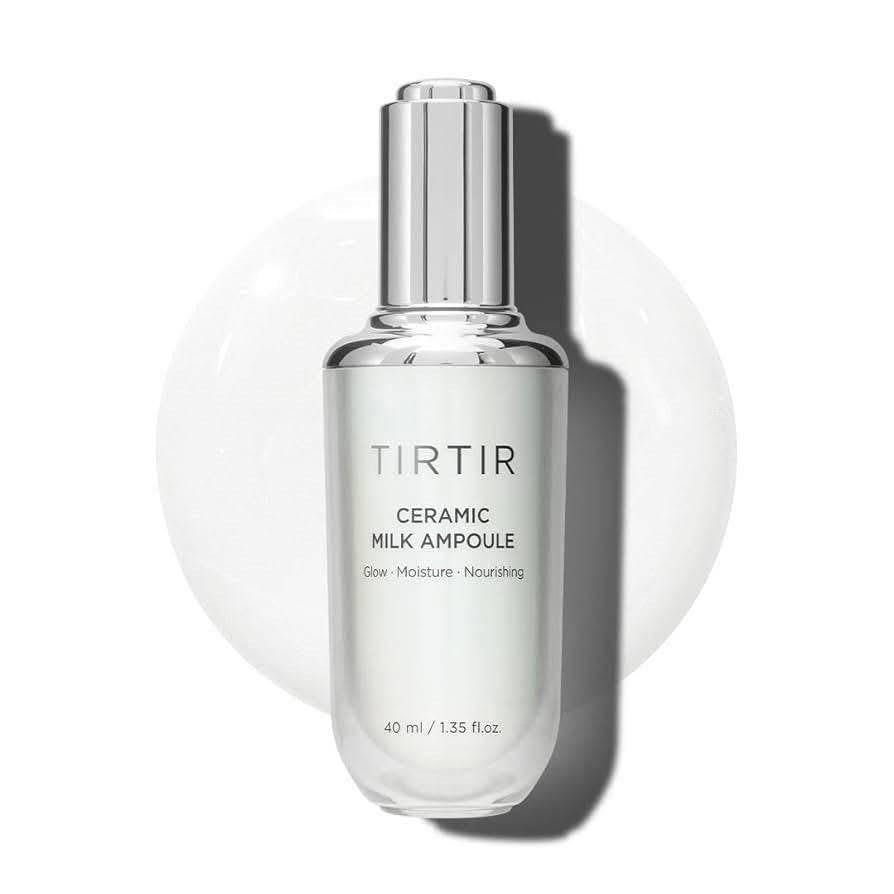 TIRTIR Ceramic Milk Ampoule Hydrating &amp; Brightening Serum Deep Moisture &amp; Barrier Repair, for Dry &amp; Sensitive Skin (40ml / 1.35 Fl Oz)