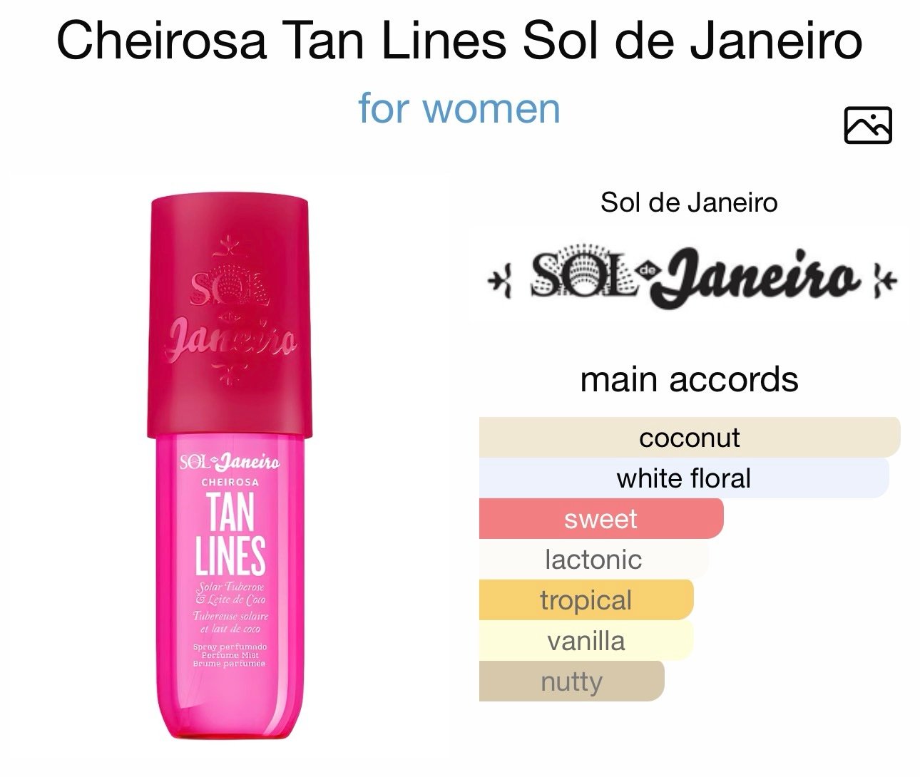 Sol de Janeiro Tan Lines Body Mist - Mirror Original