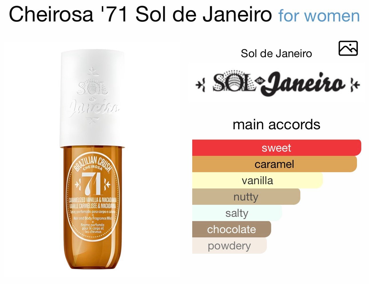 Sol de Janeiro Cheirosa 71 Body Mist - Mirror Original