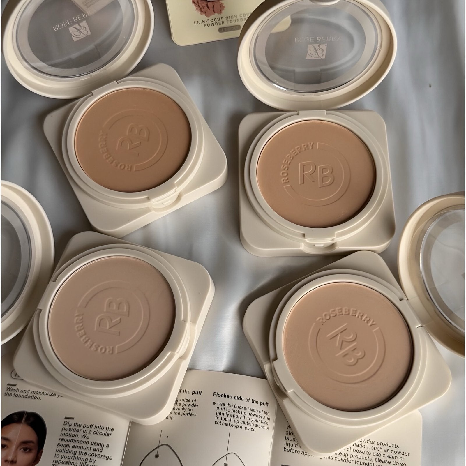 Rose Berry Foundation Compact Powder