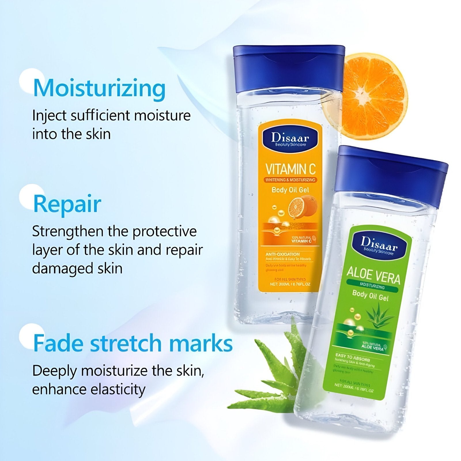 Disaar Body Oil Gel - Radiant Glow &amp; Deep Hydration