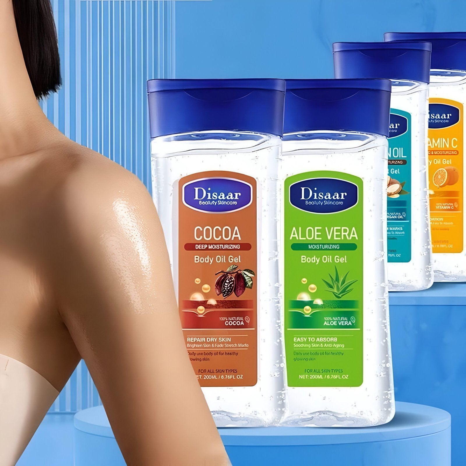 Disaar Body Oil Gel - Radiant Glow &amp; Deep Hydration