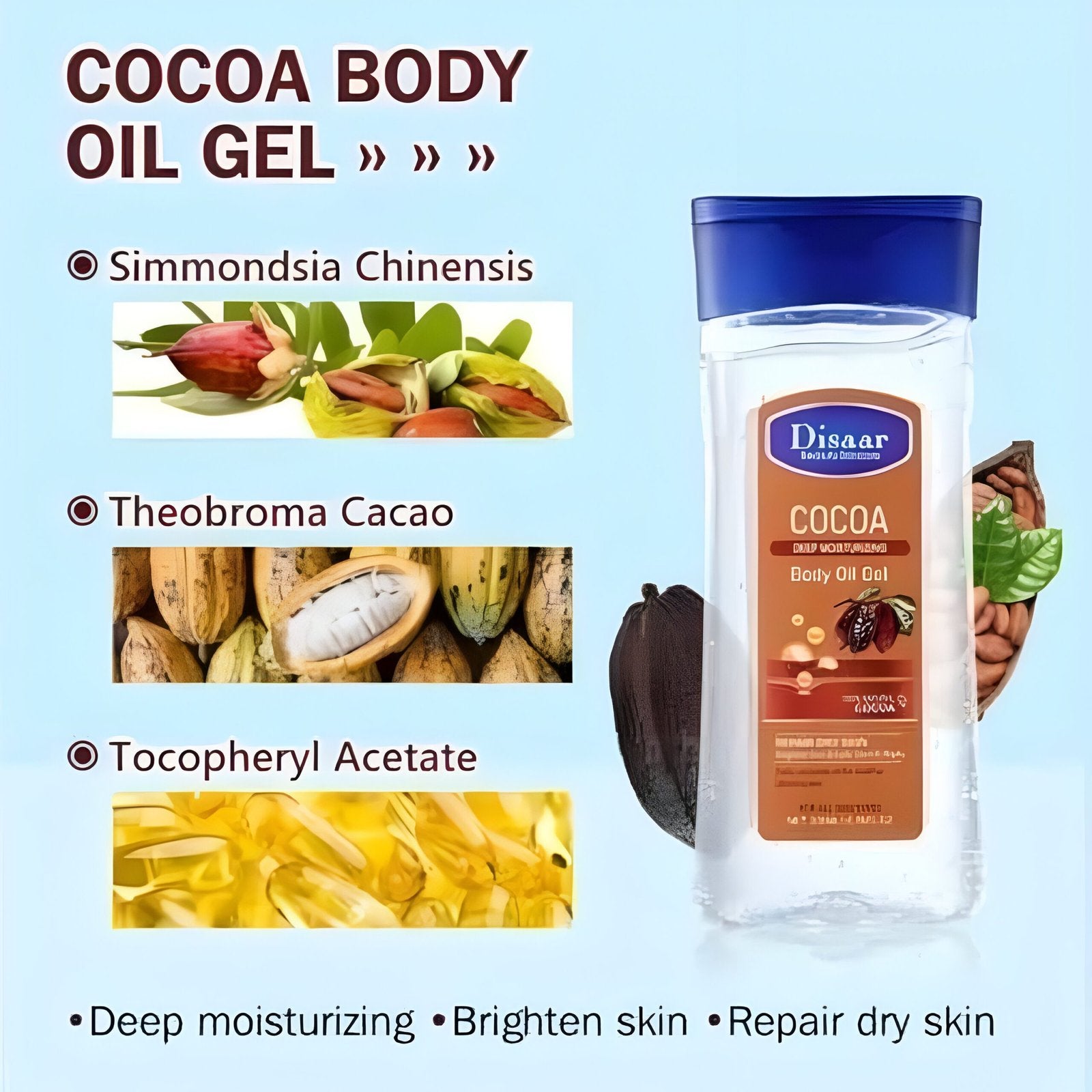 Disaar Body Oil Gel - Radiant Glow &amp; Deep Hydration