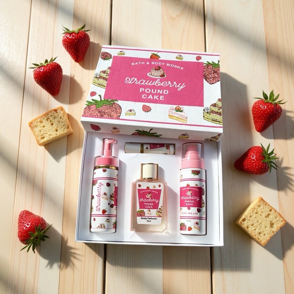 Strawberry Poundcake Bodycare Set