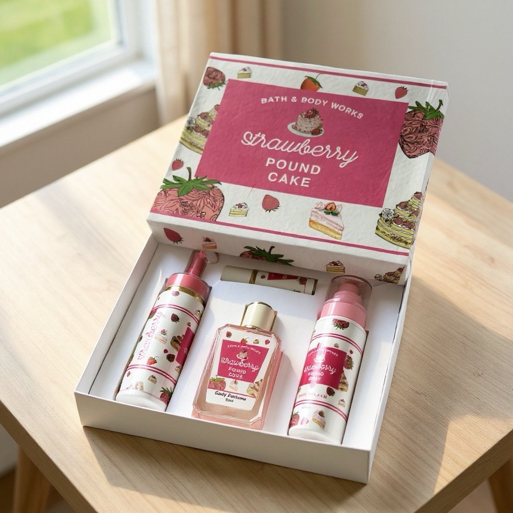 Strawberry Poundcake Bodycare Set