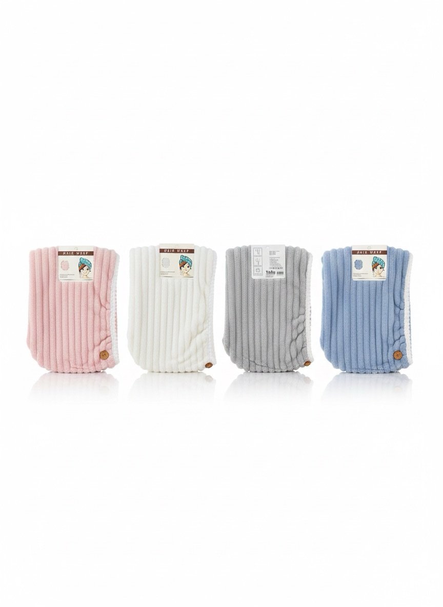 Microfiber Hair Quick Drying Towel - فوطه مايكروفايبر لتجفيف الشعر