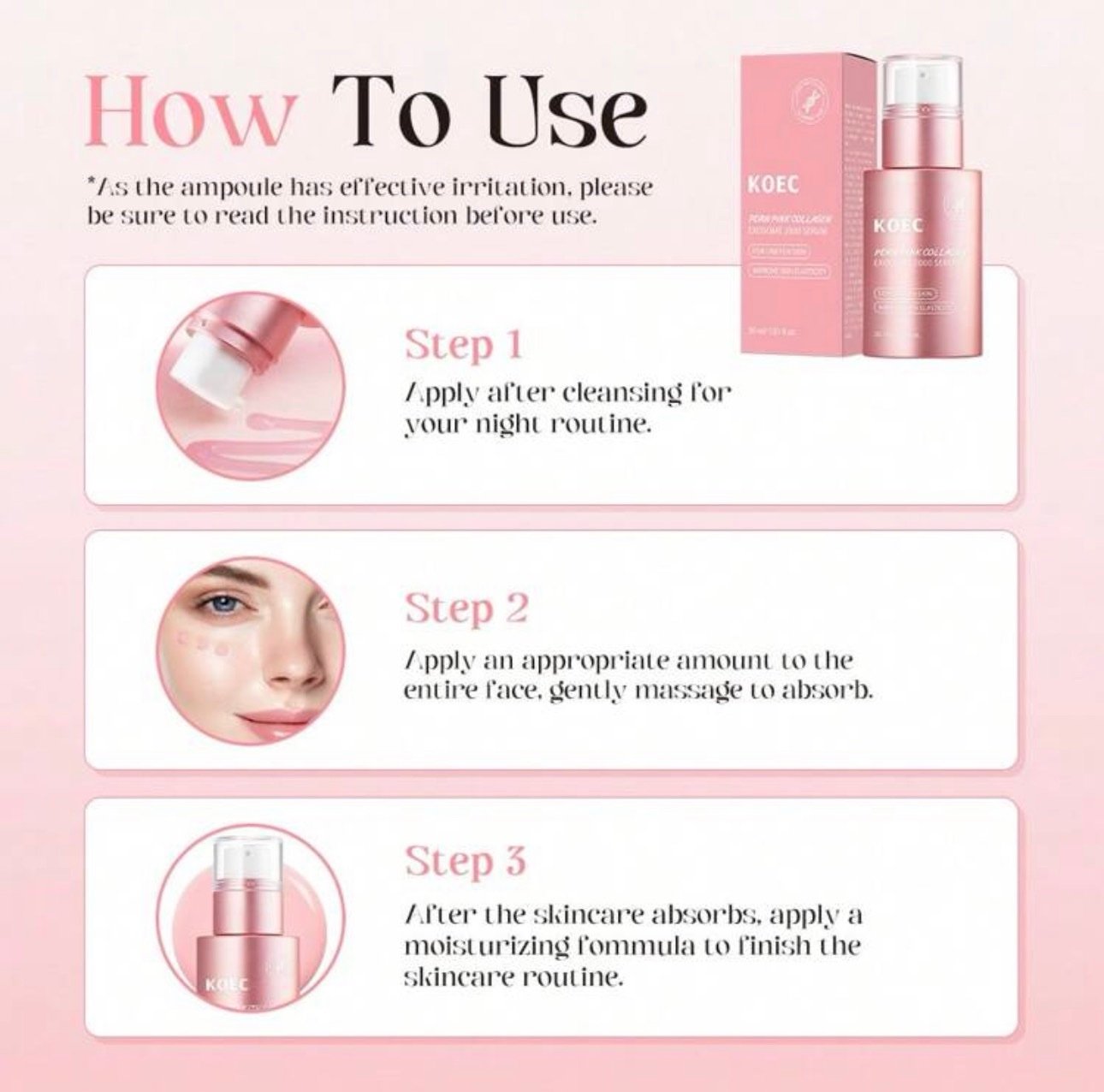 KOEC PDRN Pink Collagen Duo