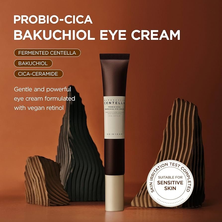 كريم العين مادغشقر سنتيلا بروبيو-سيكا باكتشيول (SKIN1004 Madagascar Centella Probio-Cica Bakuchiol Eye Cream)