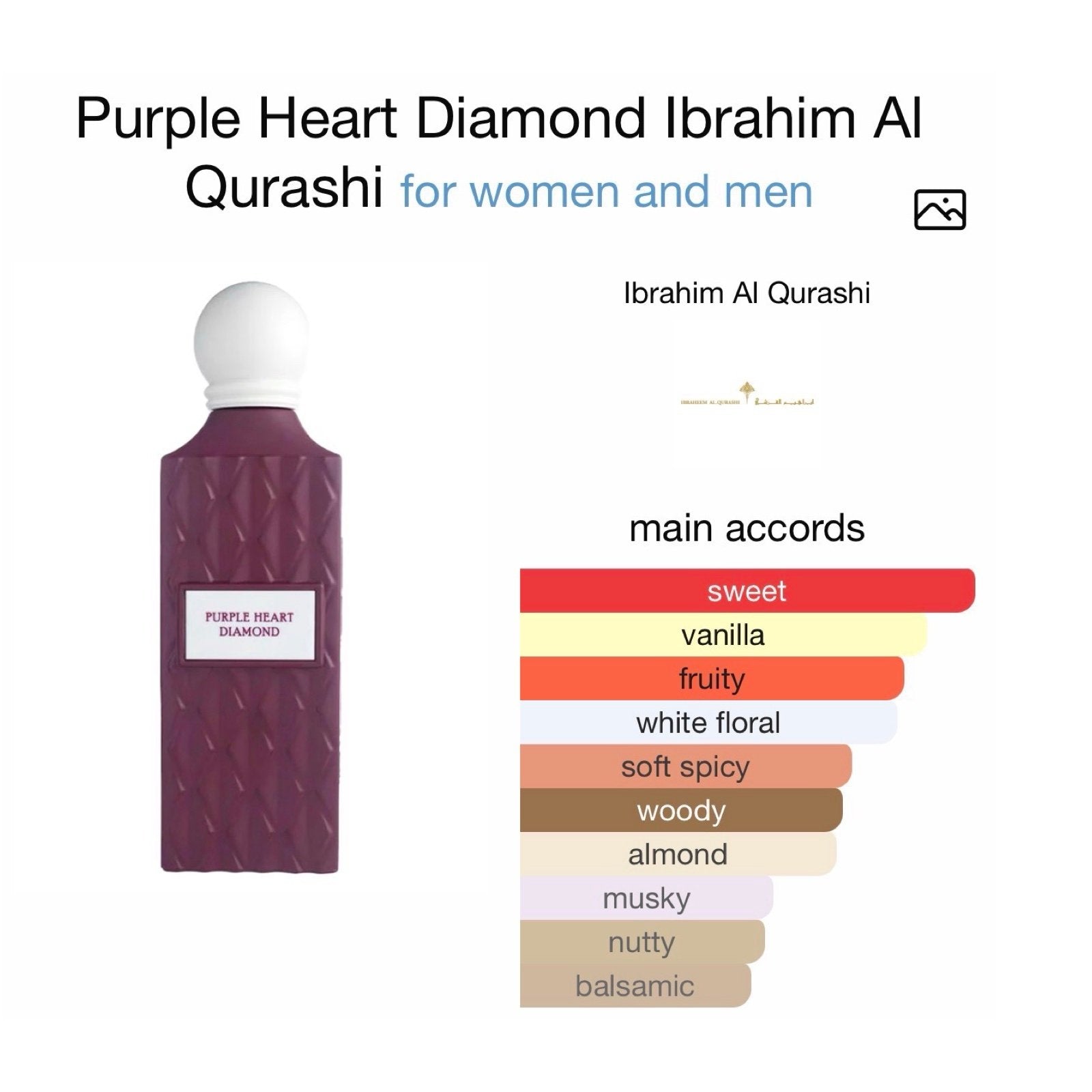 IBRAQ Purple Heart Diamond Perfume