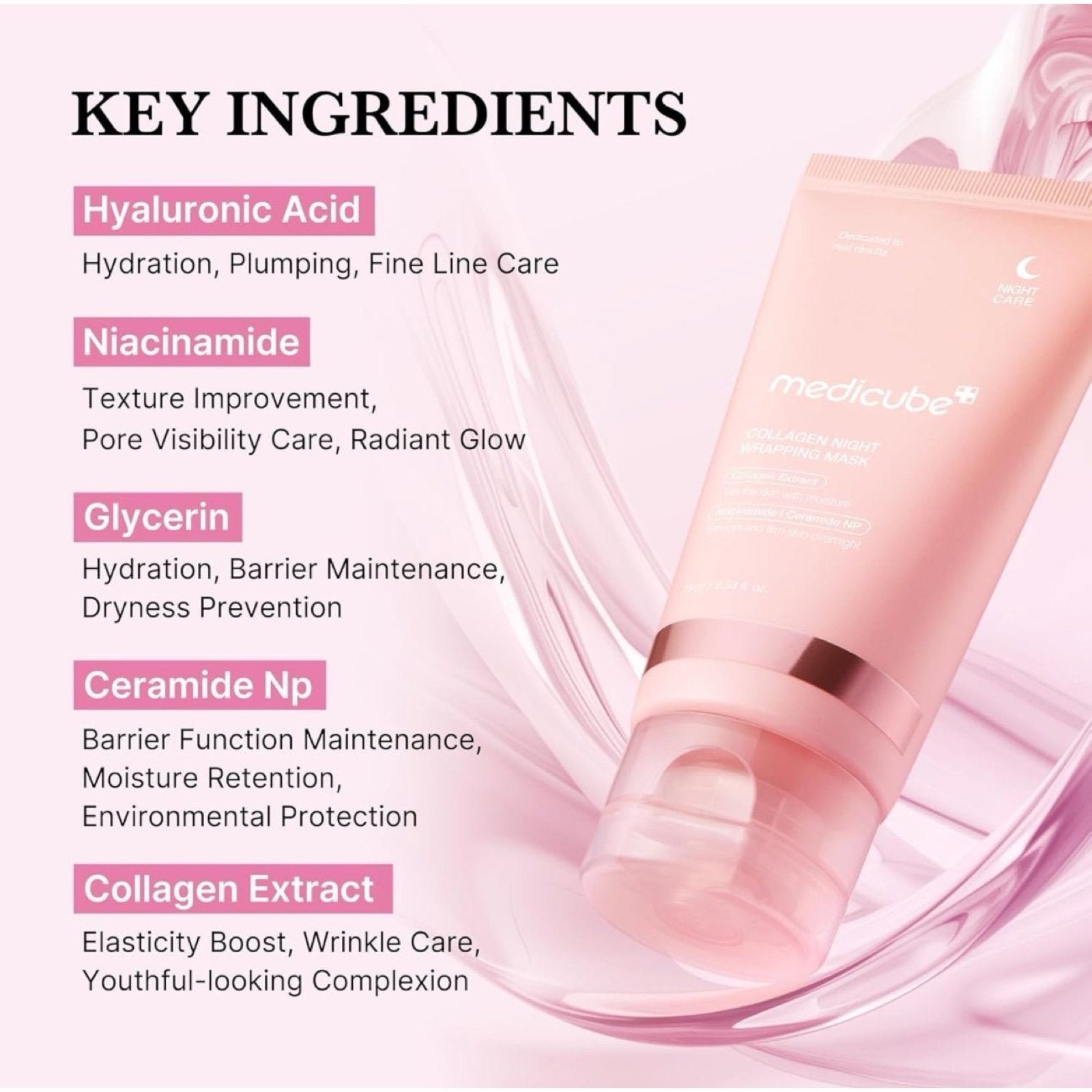 Medicube Collagen Night Mask - قناع الوجه الليلي من ميديكيوب