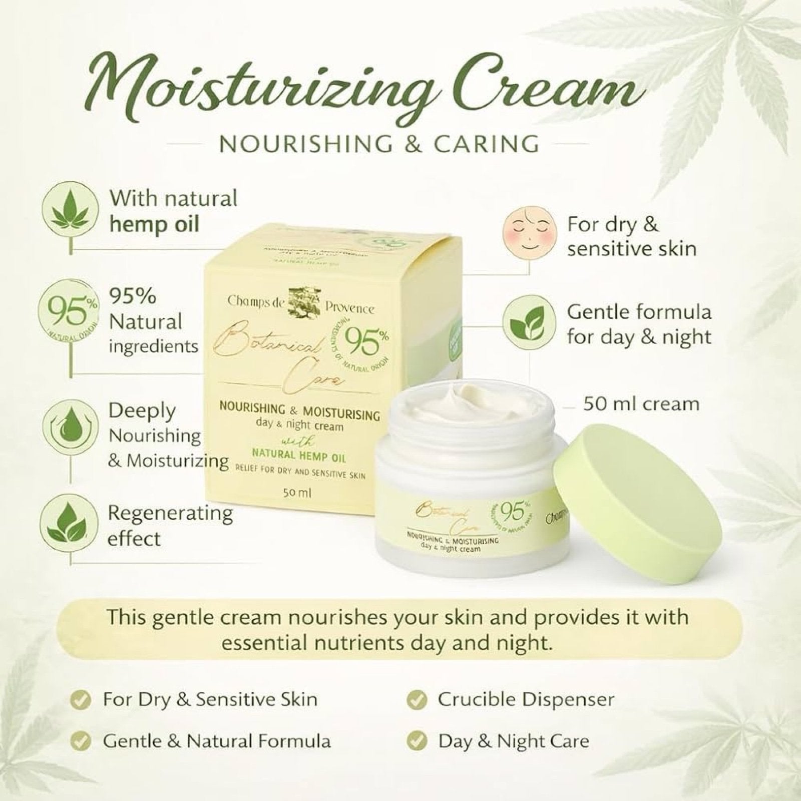 Champs de Provence Botanical Care 95 Nourishing &amp; Moisturising Day &amp; Night Cream
