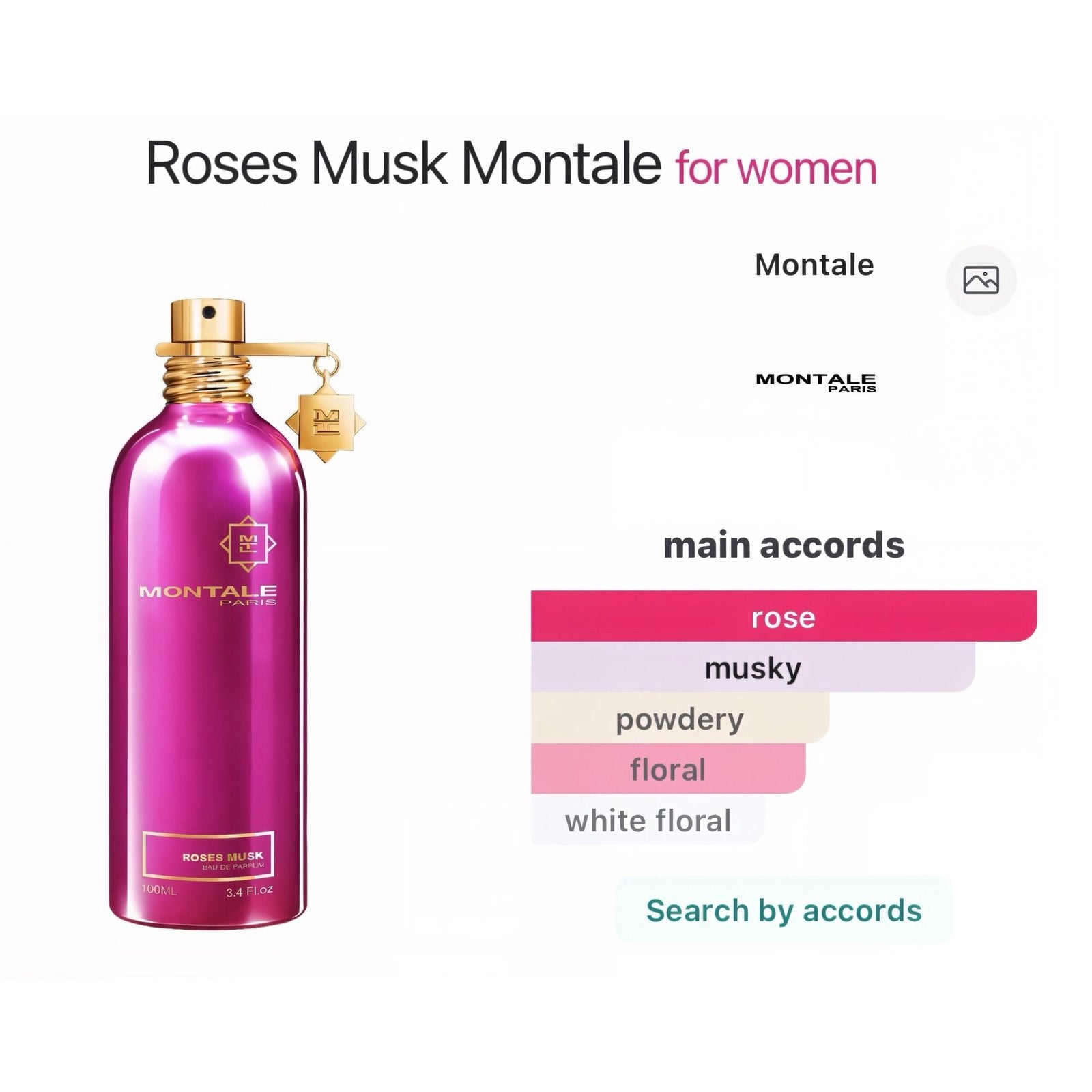 Original Montale Roses Musk Perfume
