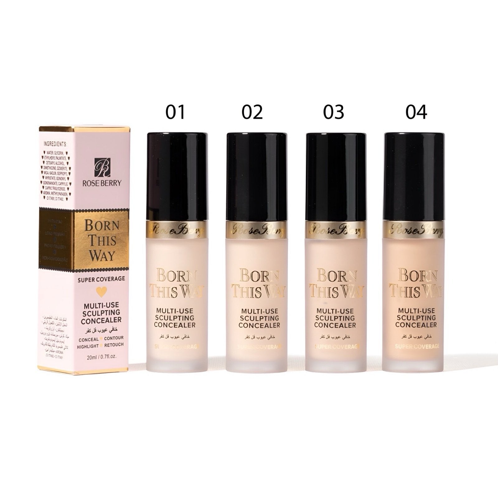 Rose Berry Born This Way Multi-Use Sculpting Full Coverage Concealer