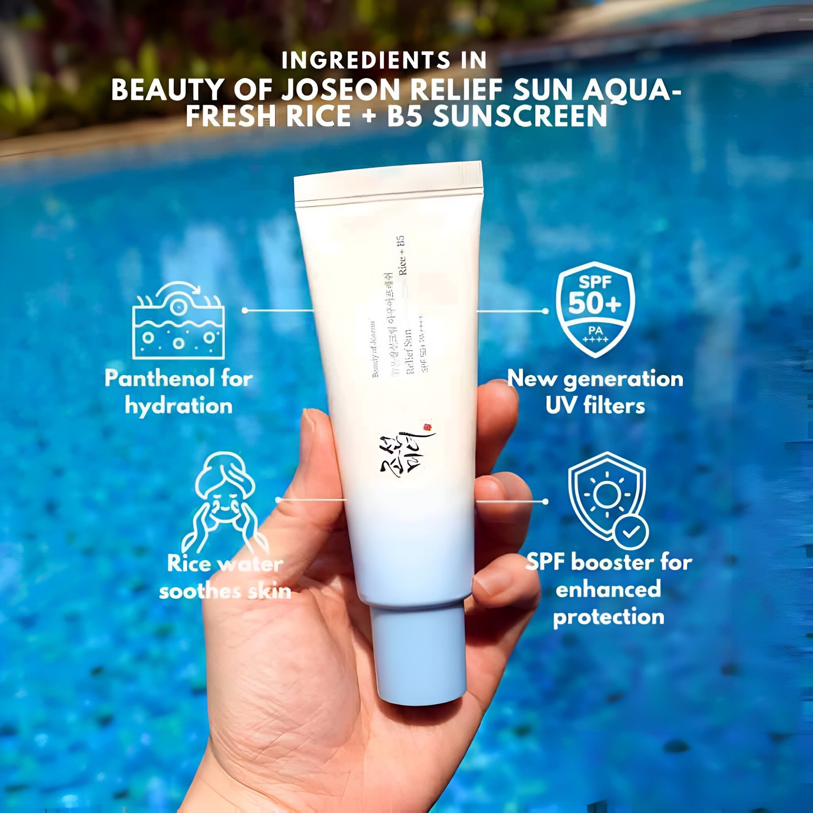 Beauty of Joseon Relief Sun Aqua-fresh Rice + B5 Sunscreen - 50ML - Image 3