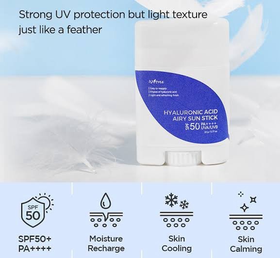 Isntree Airy Sunscreen Stick SPF 50 - Image 4