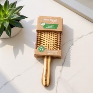 Anti-Frizz Natural Wood Hair Brush
